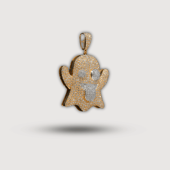 1.18 CTW Diamond Ghost Pendant – 14K GoldSpook up your style with this Diamond Ghost Pendant in 14K gold, featuring premium diamonds for a dazzling shine. Perfect for adding a unique touch.