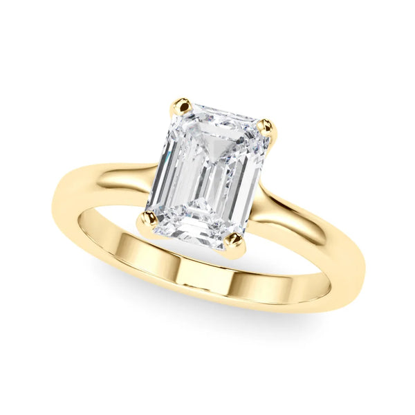 Helena emerald engagement ring