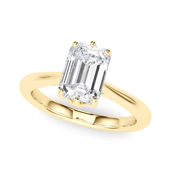 Ines emerald engagement ring