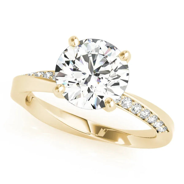Jasmine round engagement ring