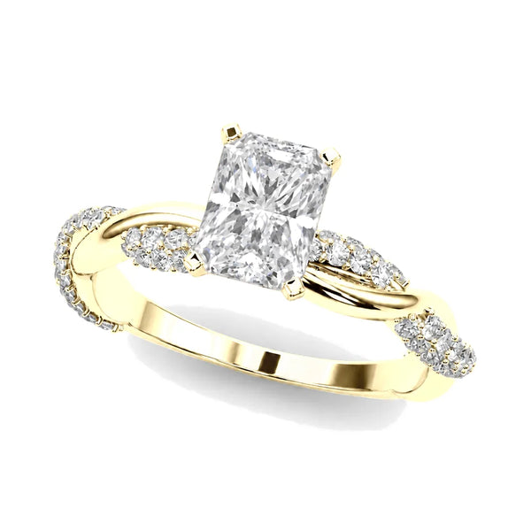 Josephine radiant engagement ring