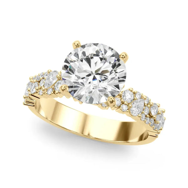 Laurel round engagement ring