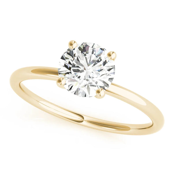 Maya round engagement ring