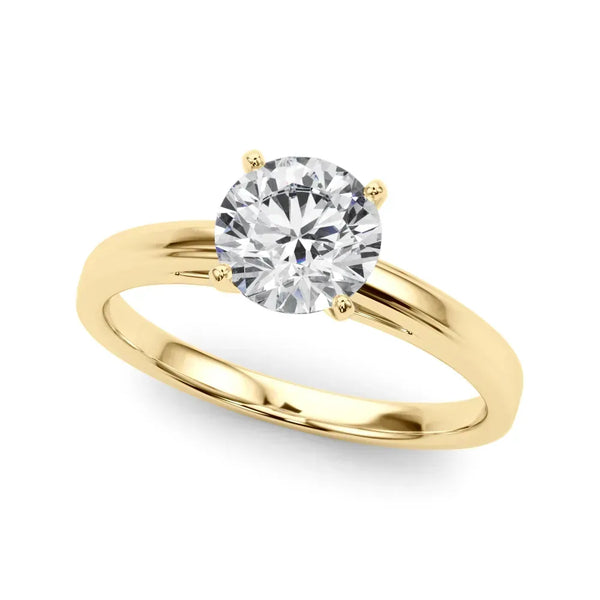Melina round engagement ring