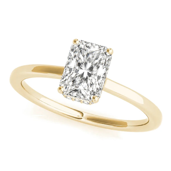 Mila radiant engagement ring