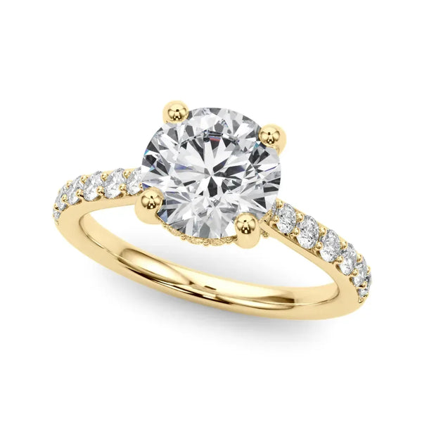Natalia round engagement ring