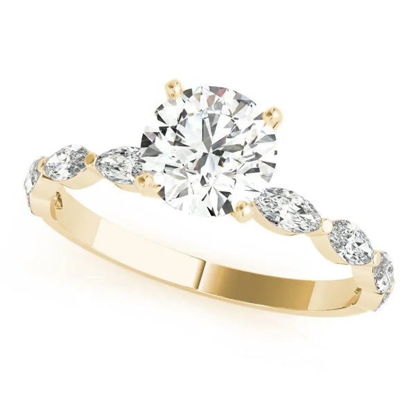 Octavia round engagement ring