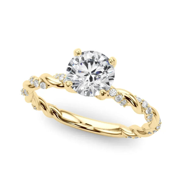 Ophelia round engagement ring