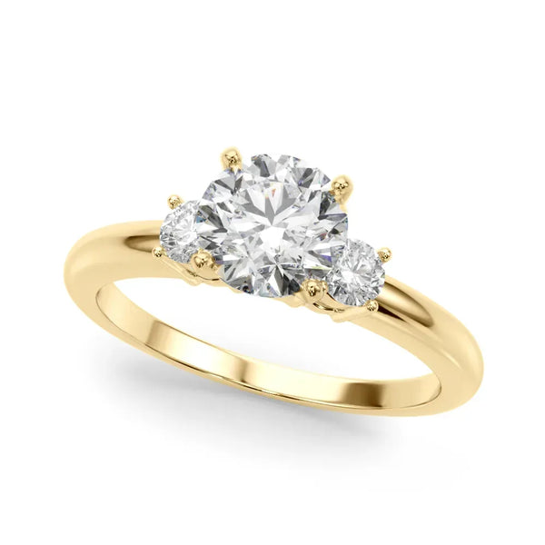 Pilar round engagement ring