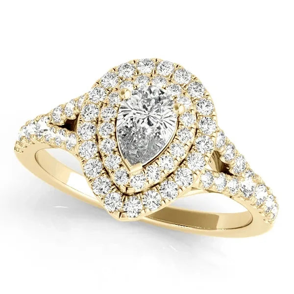 Regina pear engagement ring