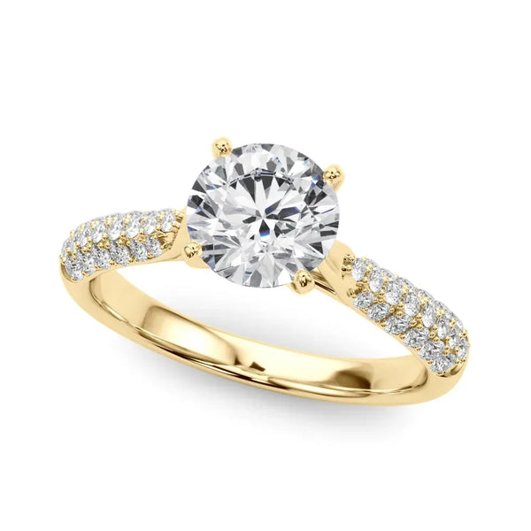 Renata round engagement ring