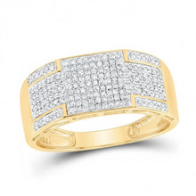  10k Yellow Gold Diamond Band Ring 3/8 Cttw