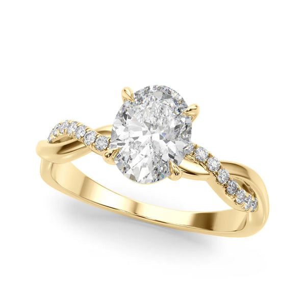 Salome oval engagement ring