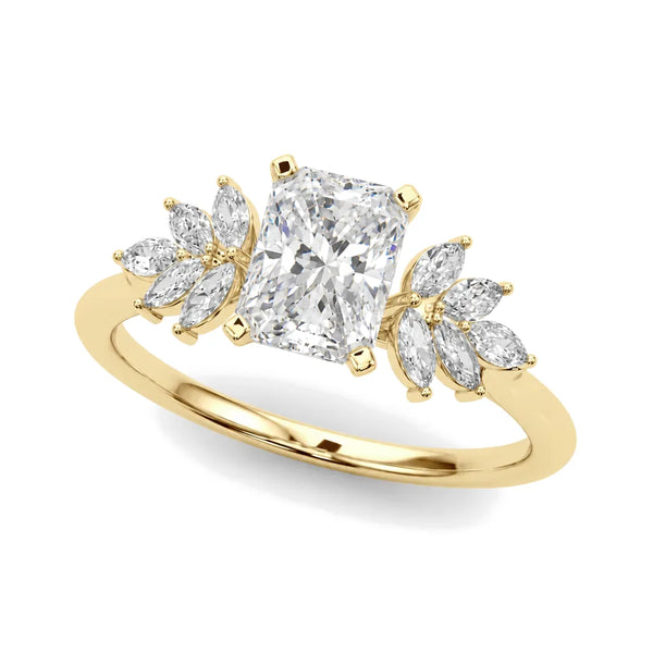 Serena radiant engagement ring