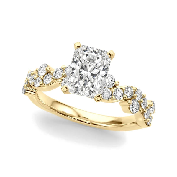 Vanessa radiant engagement ring