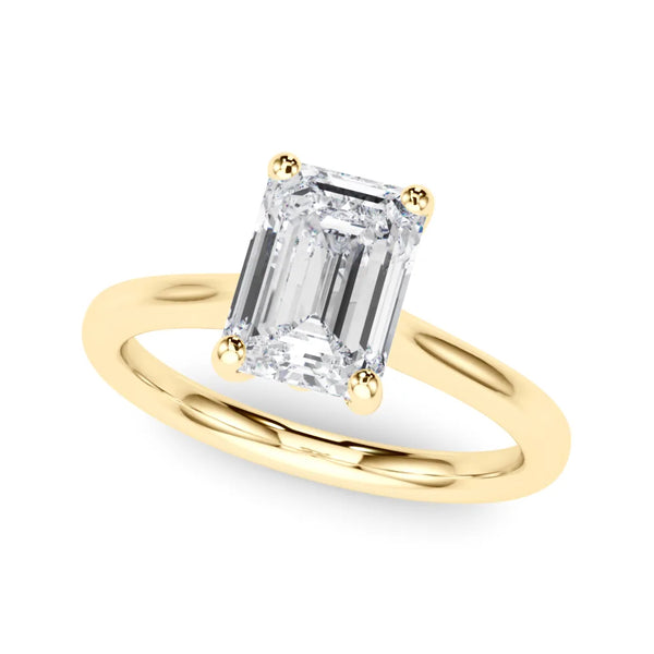 Vivienne emerald engagement ring