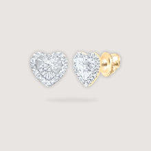  1/10CTW Diamond Fashion Gift Heart Stud Earrings - 10K GoldDiscover elegant diamond heart earrings in 10K gold, a perfect gift for men and women. Ideal as a diamond women's pendant choice.