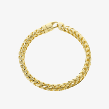  1.8mm- 3.9mm - Diamond Cut Franco Bracelet Solid Yellow Gold1.8mm-3.9mm diamond-cut Franco bracelet in 14K solid yellow gold. Radiant, durable, and polished for timeless elegance and modern sophistication.