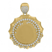  Medallion Charm Pendant in 10k Solid Gold- GOLDZENN(Full detail of the pendant).