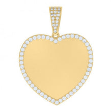  Heart Picture Frame Pendant - 10k Solid Gold| GOLDZENN- Full detail of the pendant.