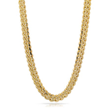  Solid Gold Cuban Link Chain-12mm| GOLDZENN Jewelry- Closer chain view in yellow gold