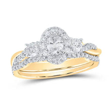  Oval Diamond Engagement Ring Set -0.75CTW - 14k Gold| GOLDZENN- Ring detail.