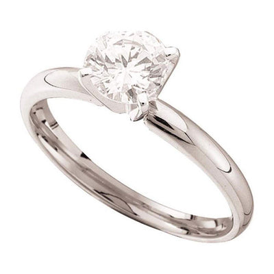 Round Diamond in Solitaire Supreme+ Bridal Ring-0.5CTW- 14k| GOLDZENN- Ring detail.