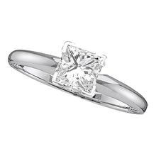  Bridal Ring in Princess Diamond Solitaire Excellent+ - 14k Gold| GOLDZENN- Ring front detail.