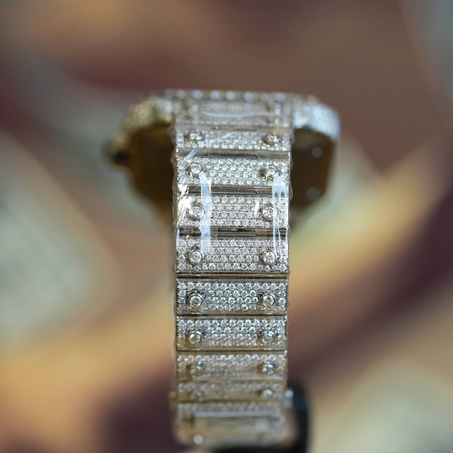 Cartier Santos Iced Out- Automatic 39.8mm | GOLDZENN