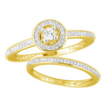  0.3CTW Diamond Engagement Ring Set - Solid Gold